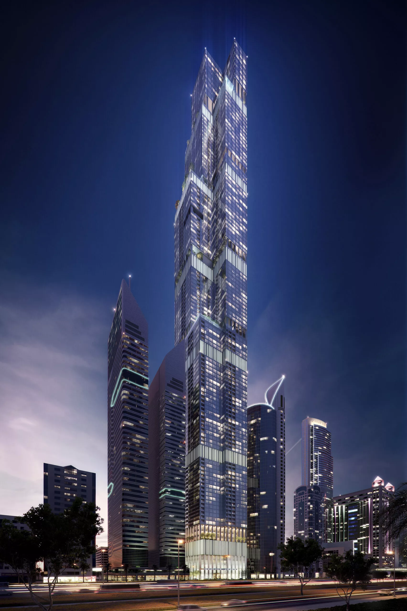 Entisar Tower at sheikh zayed road