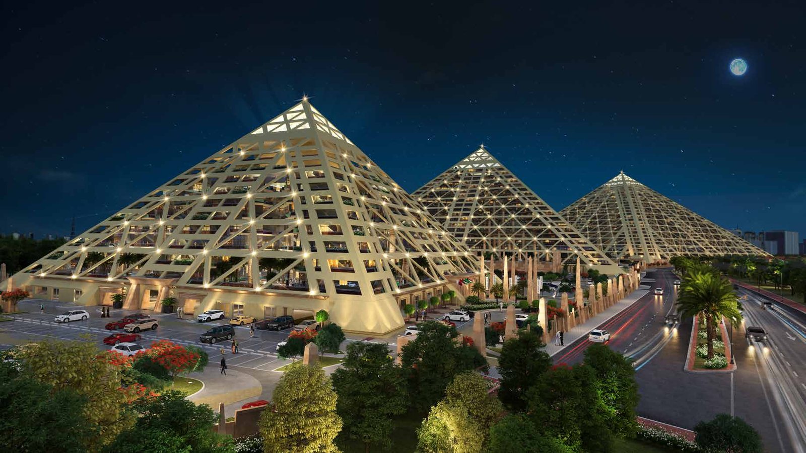 Saam Vega Pyramid at Falconcity