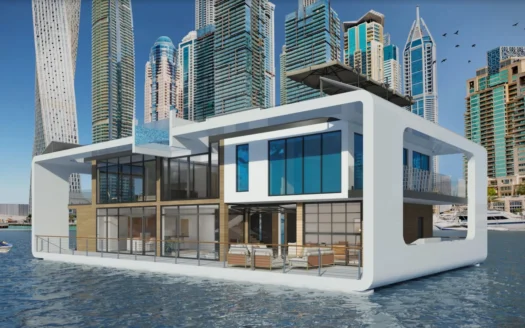 Neptune Glass Boat Villa at Dubai Marina