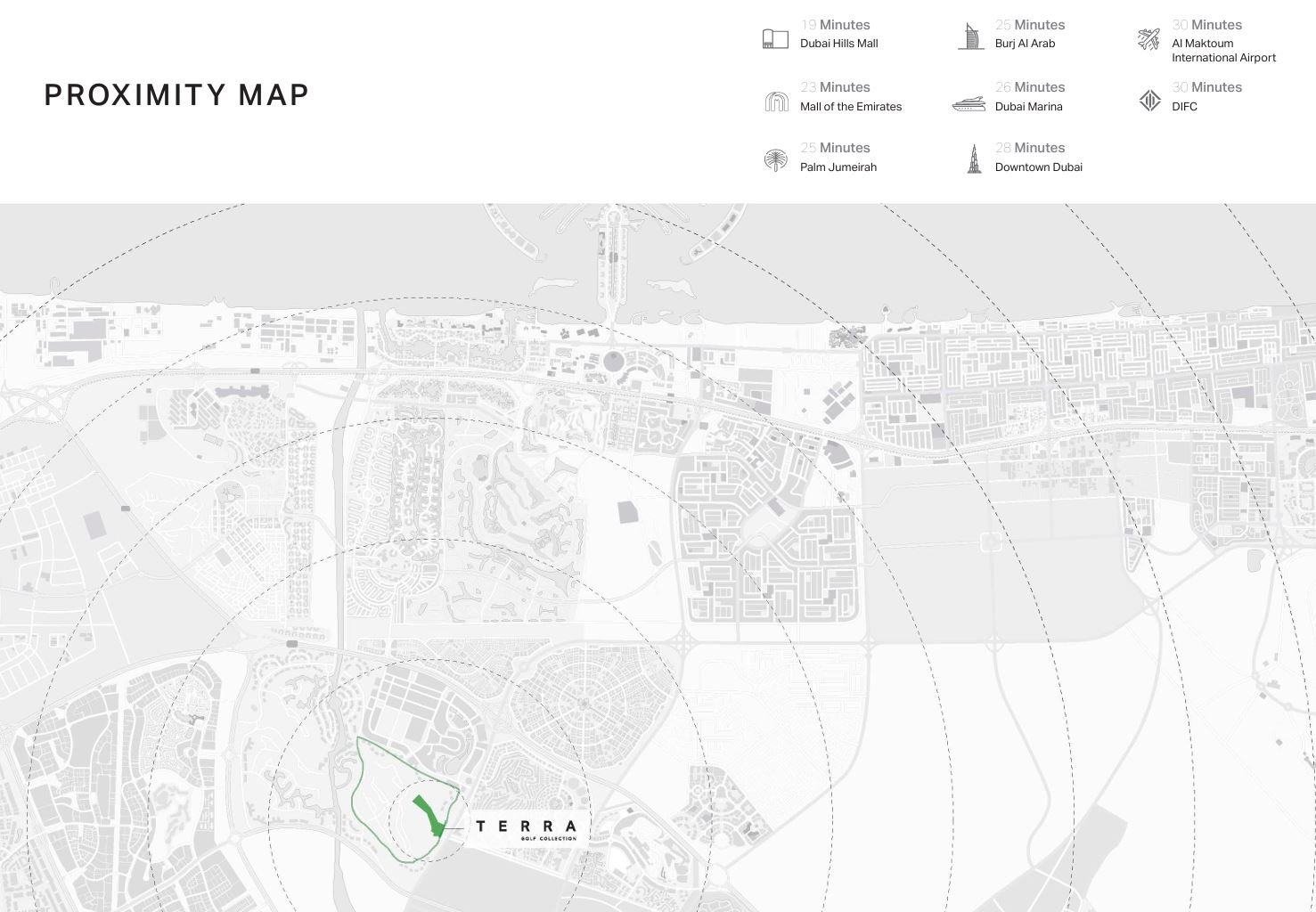 Terra Golf Collection location map