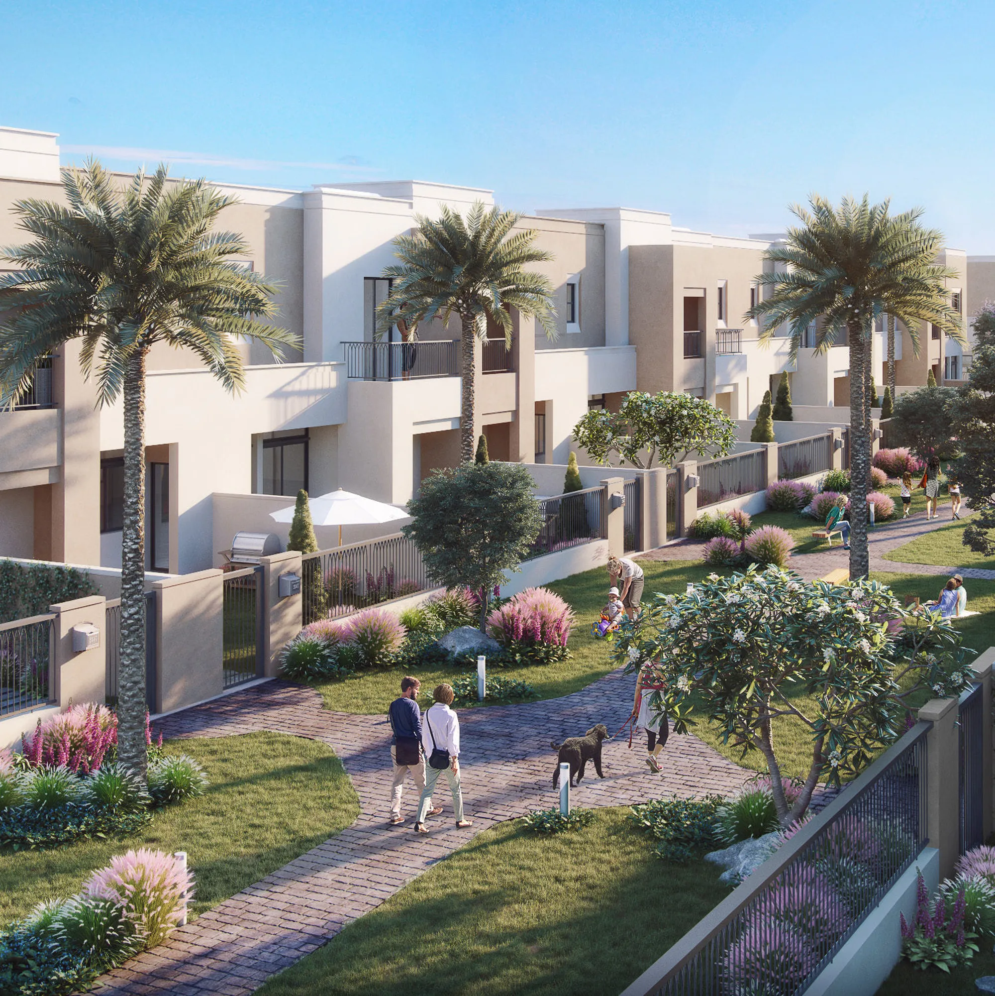 Reem Townhouses at Town Square Dubai - Nshama Properties.