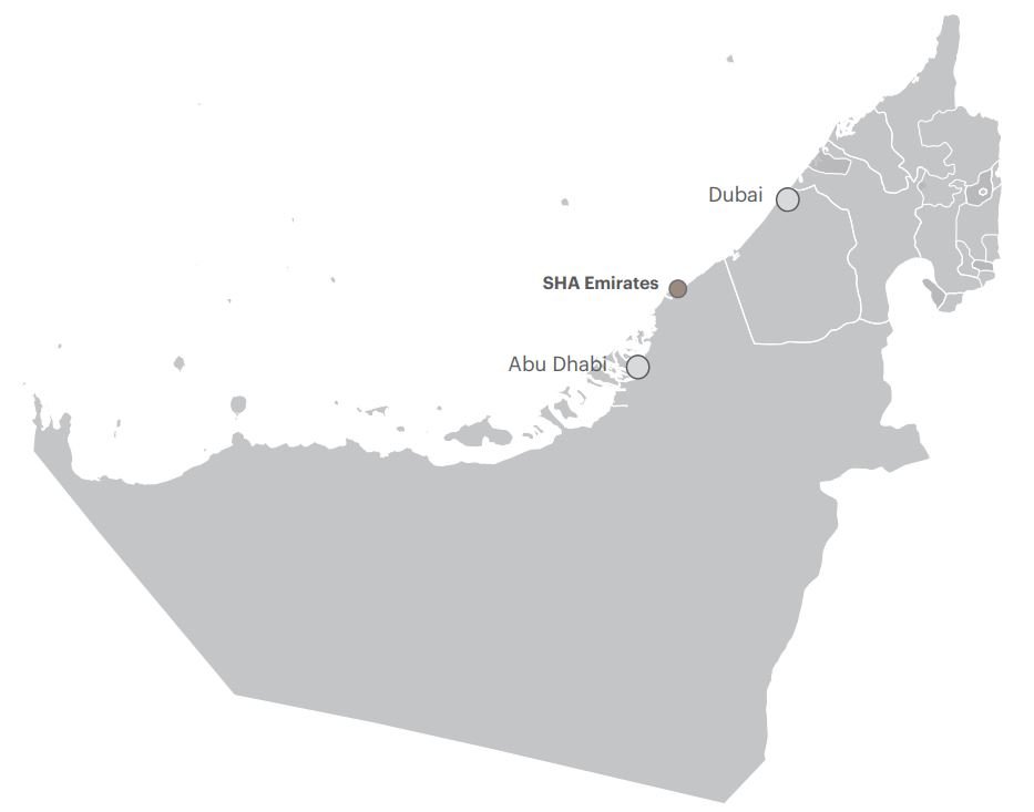 SHA Residences Emirates at AlJurf Location Map