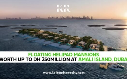 Floating Helipad, Mansions Worth up to DH 250mn at Amali Island, Dubai