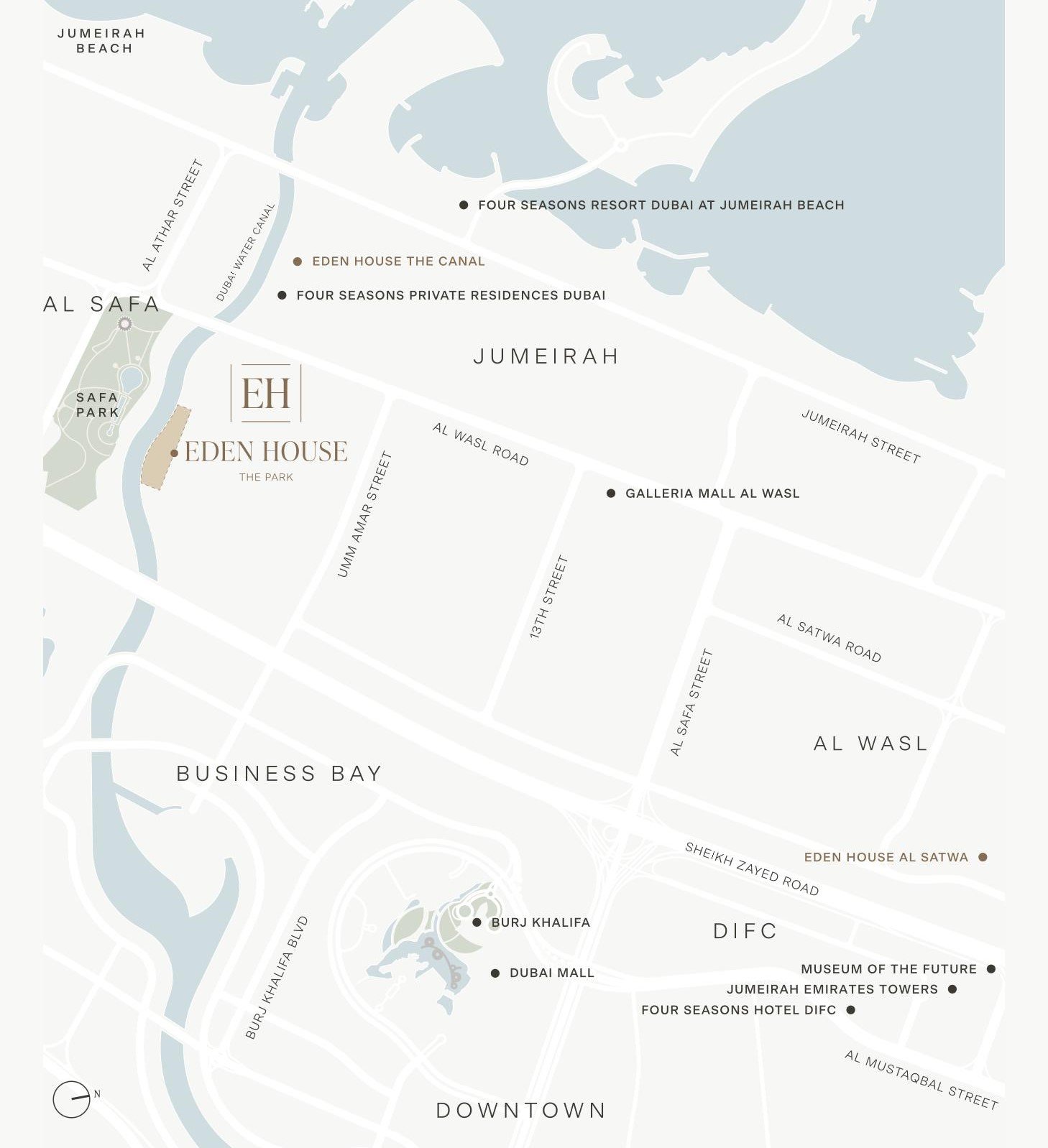 Eden House The Park by H&H Location Map