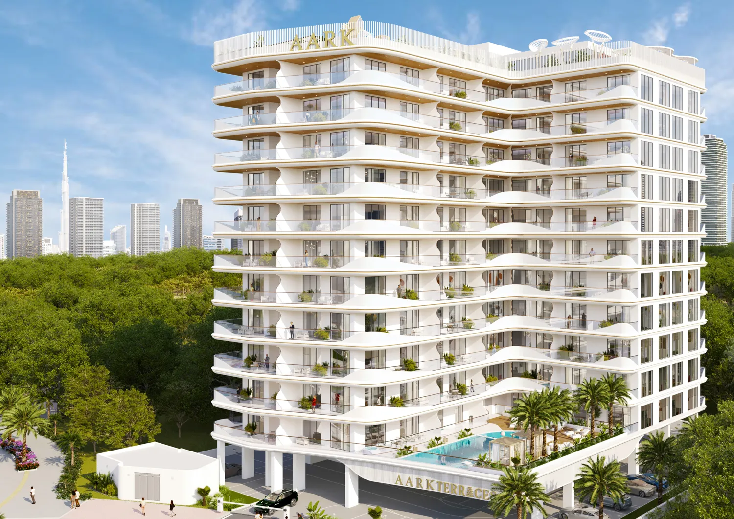 Aark Terraces at DubaiLand Residence Complex - Aark Developer