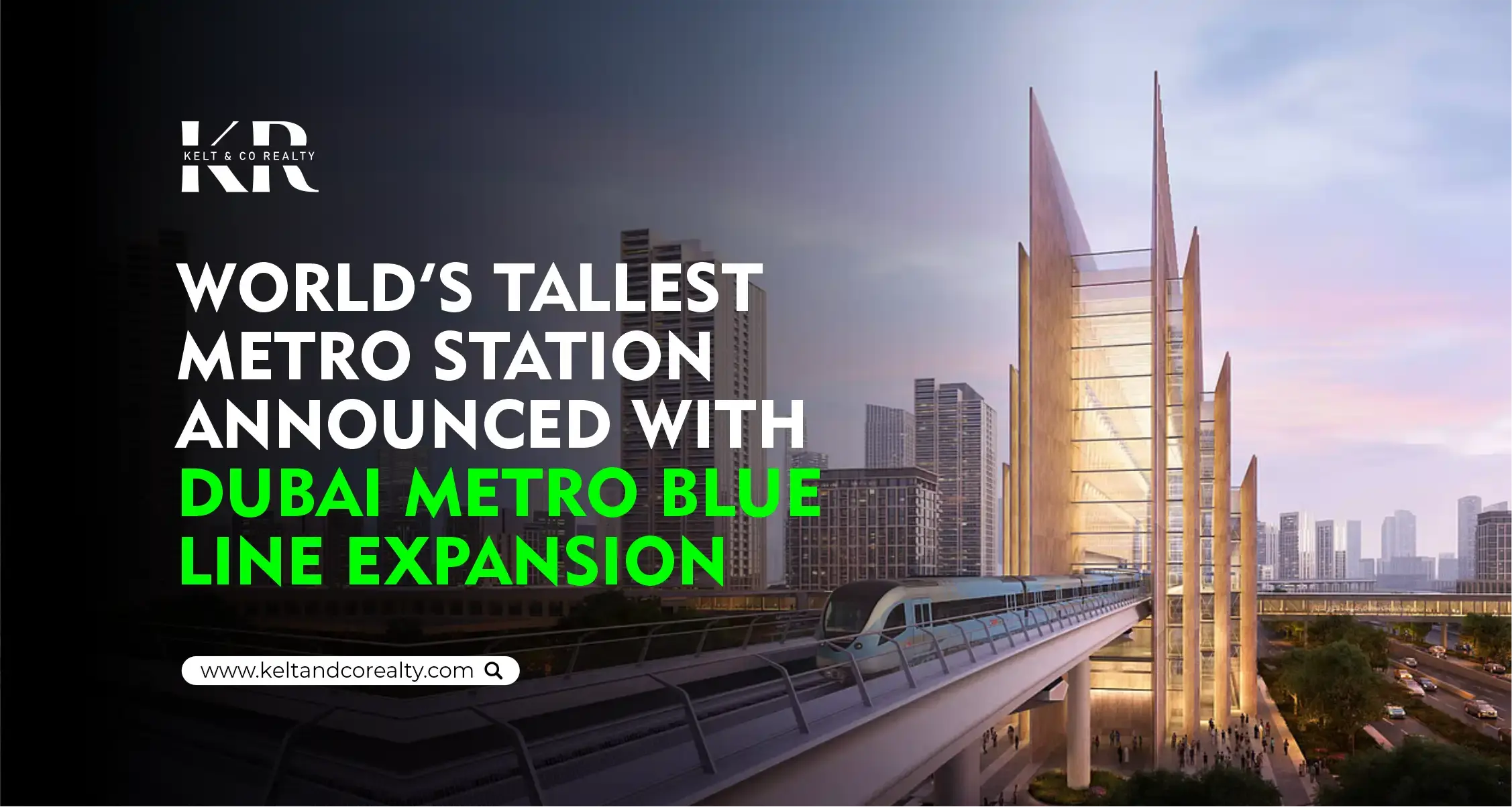 World’s Tallest Metro Station Unveiled in Dubai Blue Line Plan